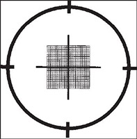 S28, Zählgitter, 0,2 x 0,2 mm, 0,01 mm Quadrate, schwarzer Objektträger/Glasscheibe